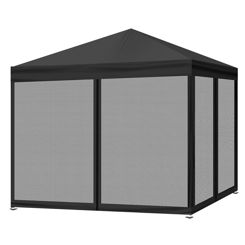 Mountview Gazebo Pop Up Marquee Outdoor Black-2018816886715846656