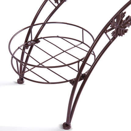 Levede Plant Stand Outdoor Indoor Metal Bronze-2018816651222454278