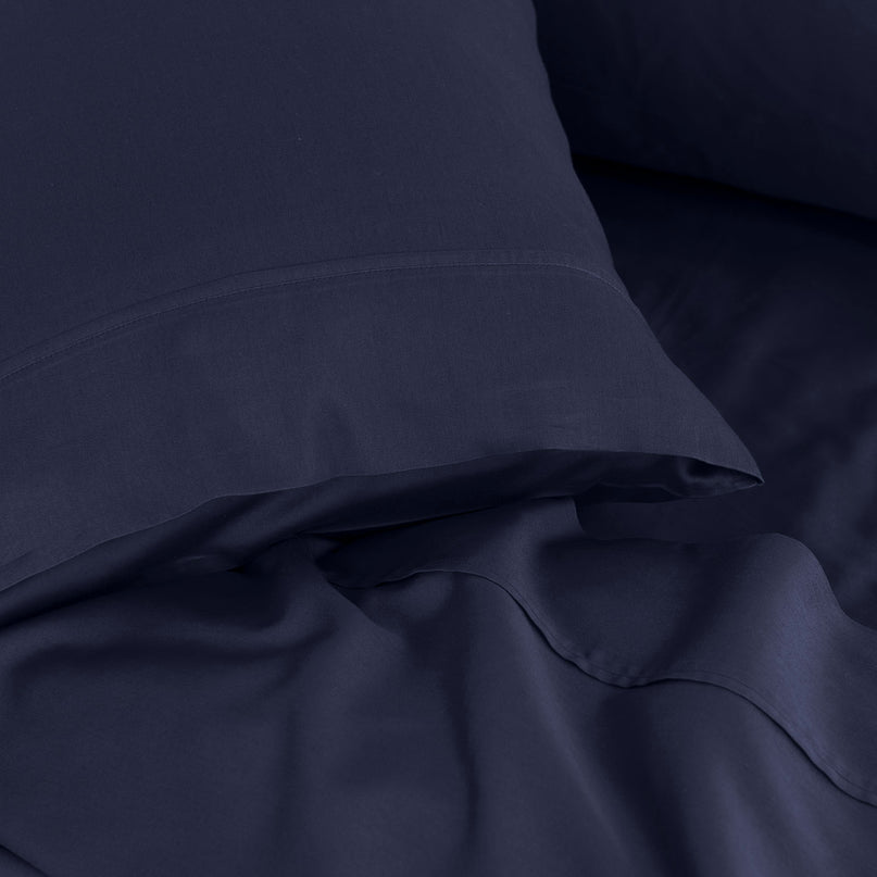 Royal Comfort - Balmain 1000TC Bamboo cotton Sheet Sets (King) - Royal Blue-1951134878913400836
