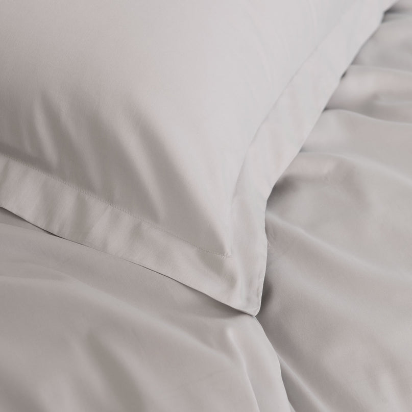 Royal Comfort - Balmain 1000TC Bamboo cotton Quilt Cover Sets (King) - Cool Grey-1951134830737625092