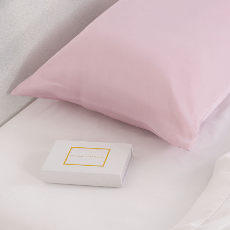 Pure Silk Pillow Case by Royal Comfort (Single Pack) - Lilac-1951134815680073730