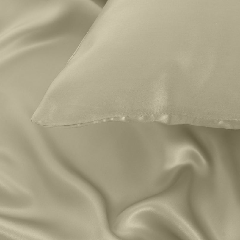 Pure Silk Pillow Case by Royal Comfort (Single Pack) - Sage-1951134816057561095