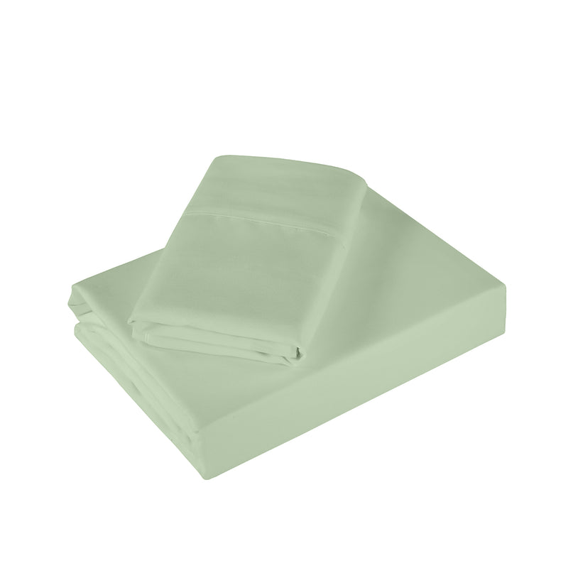 Royal Comfort - 1200TC Ultrasoft 4 Pc Sheet Set - Queen - Sage Green-1951134880649842690