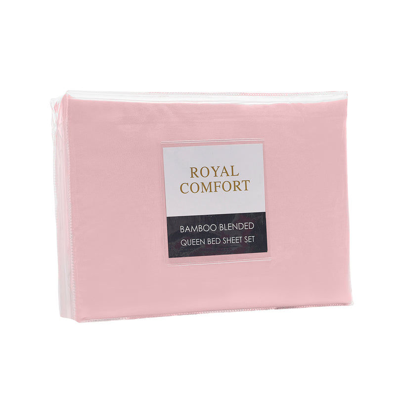 Royal Comfort Blended Bamboo Sheet Set Bubble Bath - Queen-1951134881610338307