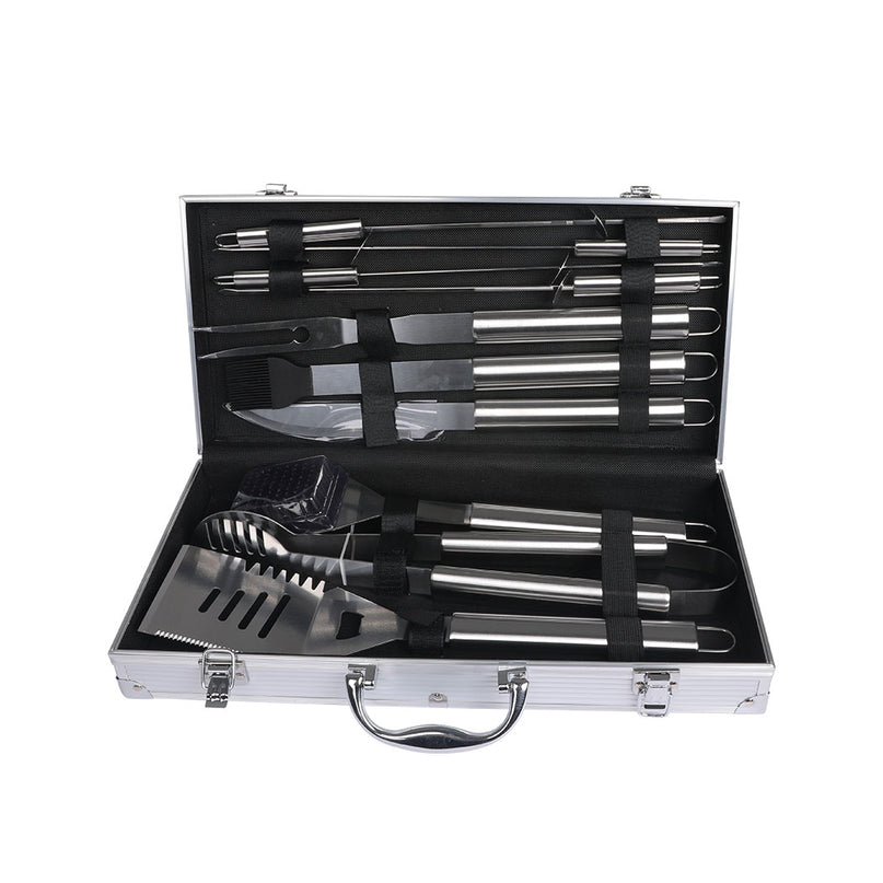 Moyasu 10Pcs BBQ Tool Set Stainless-2006733309522087937