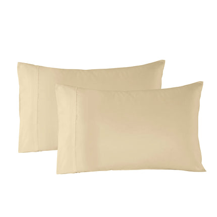 Royal Comfort Blended Bamboo Quilt Cover Sets -Dark Ivory-Double-1951134818922270724