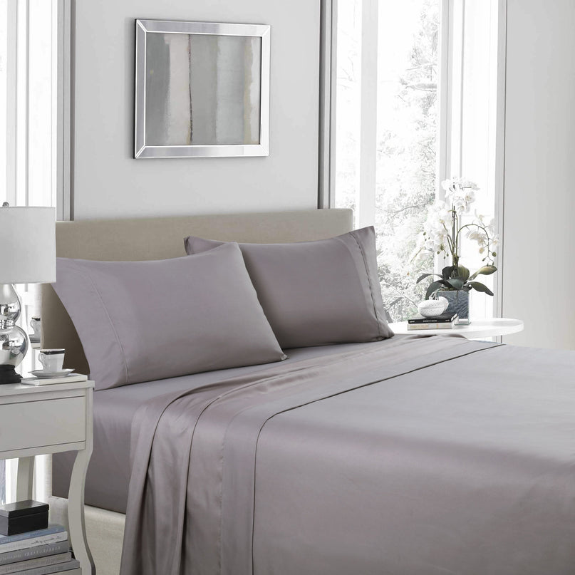 Royal Comfort 1200TC Ultrasoft 4 Piece Sheet Set - Queen - Charcoal-1951134857841217537