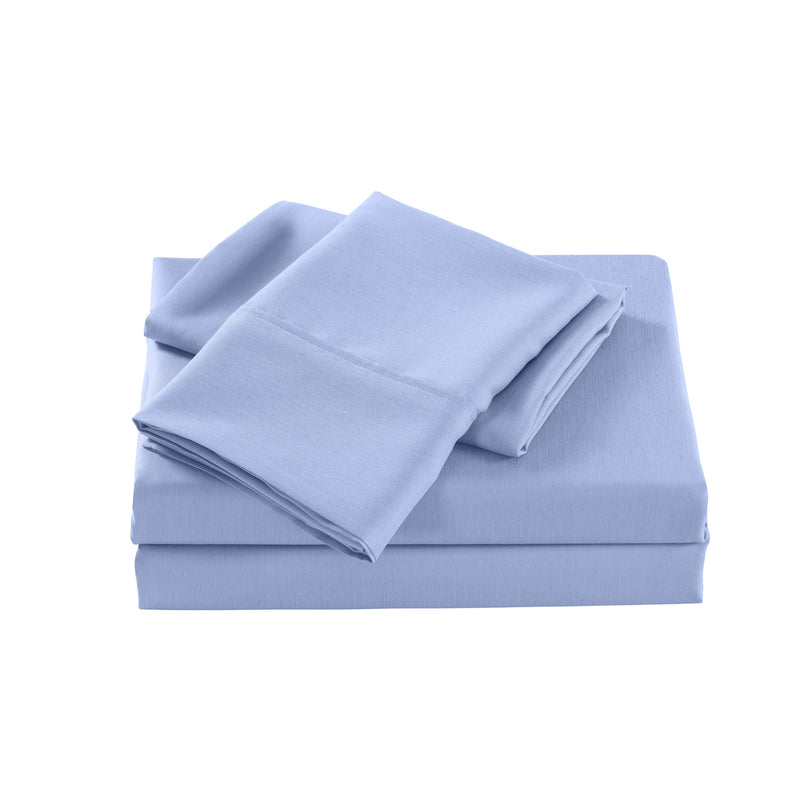 Royal Comfort Bamboo Cooling 2000TC Sheet Set - Queen-Light Blue-1951134860940808194