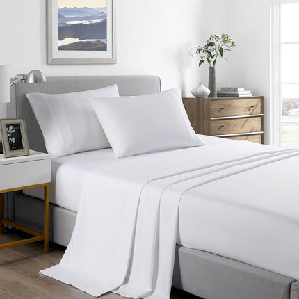 Royal Comfort Bamboo Cooling 2000TC Sheet Set - King Single-White-1951134864803762176