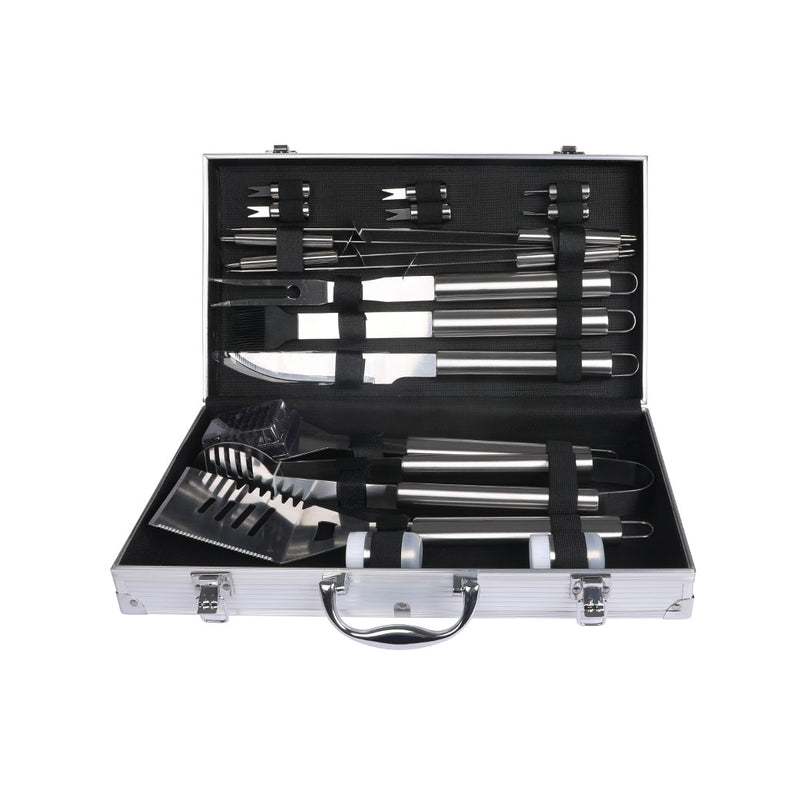 Moyasu 18Pcs BBQ Tool Set Stainless-2006733309673082881