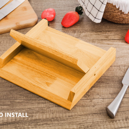 CARLA HOME Natural Bamboo Magnetic Knife Block Holder with Strong Magnets for Home Kitchen Storage & Organisation-1992735297133219844