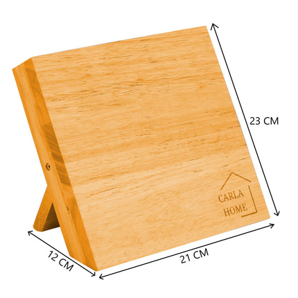 CARLA HOME Natural Bamboo Magnetic Knife Block Holder with Strong Magnets for Home Kitchen Storage & Organisation-1992735297133219846