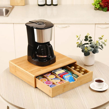 CARLA HOME Bamboo K-Cup Coffee Pod Holder Storage Organizer  for Kitchen, Jewelry and Cosmetic-1992735300081815553