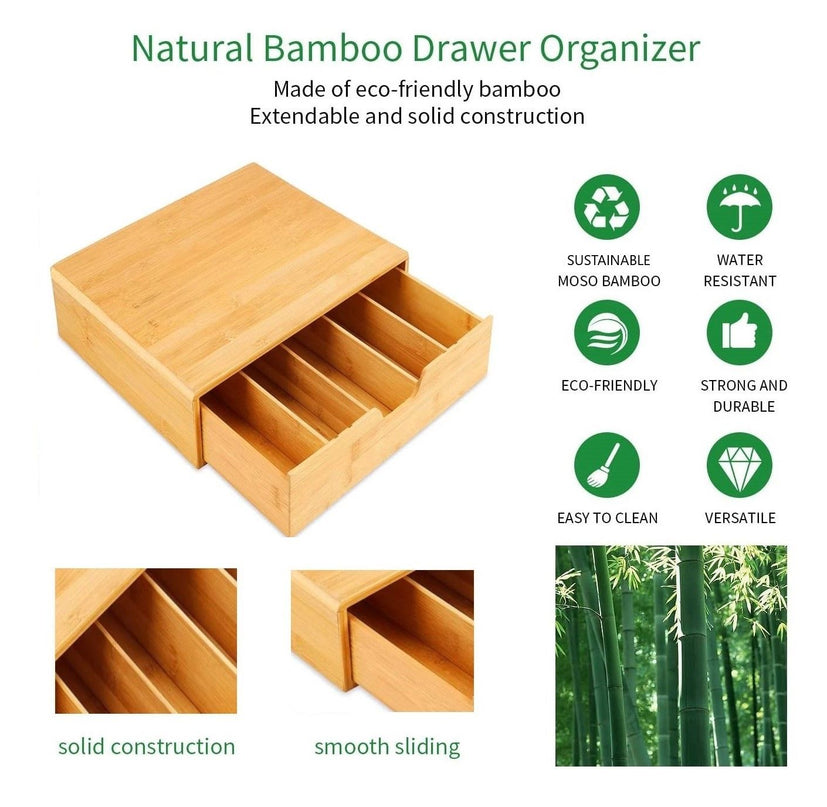 CARLA HOME Bamboo K-Cup Coffee Pod Holder Storage Organizer  for Kitchen, Jewelry and Cosmetic-1992735300081815555