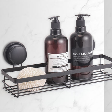 CARLA HOME  2 Pack Rectangular Corner Shower Caddy Shelf Basket Rack with Premium Vacuum Suction Cup No-Drilling for Bathroom and Kitchen-1992735303034605569