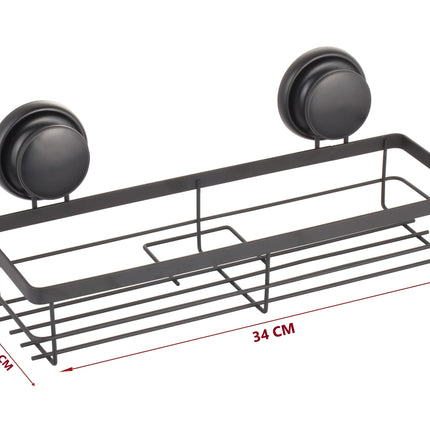 CARLA HOME  2 Pack Rectangular Corner Shower Caddy Shelf Basket Rack with Premium Vacuum Suction Cup No-Drilling for Bathroom and Kitchen-1992735303034605574