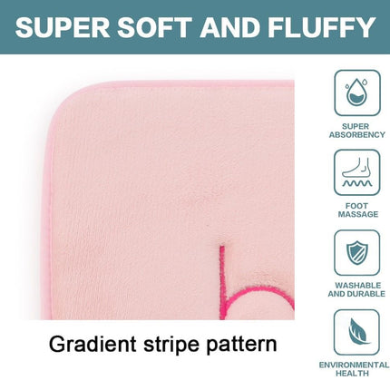 CARLA HOME Extra Thick Memory Foam & Super Comfort Bath Rug Mat for Bathroom (60 x 40 cm, Pink)-1992735299377172485