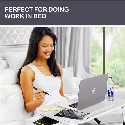 CARLA HOME Laptop Bed Desk with Storage and foldable legs for Adults, Kids & Home Office-1978962240824545281