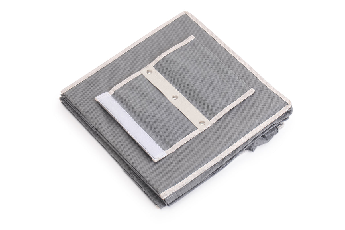 3 Pack 5-Tier Shelf Hanging Closet Organizer and Storage for Clothes (Grey)-1978962242468712454