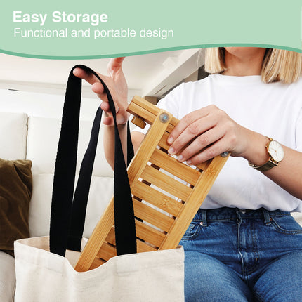 CARLA HOME Portable Bamboo Baby Bottle Drying Rack-1992735281127755783
