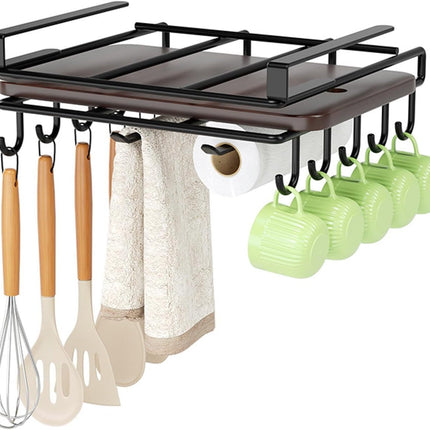 CARLA HOME Multifunctional Under Cabinet Cutting Board Metal Holder Organiser-1992735288446816257