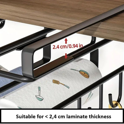 CARLA HOME Multifunctional Under Cabinet Cutting Board Metal Holder Organiser-1992735288446816264