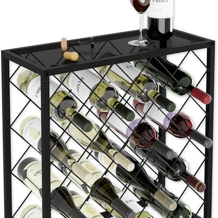 CARLA HOME Freestanding Metal Wine Rack for 25 Bottles-1992735287901556736