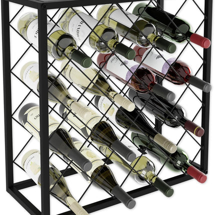 CARLA HOME Freestanding Metal Wine Rack for 25 Bottles-1992735287901556737