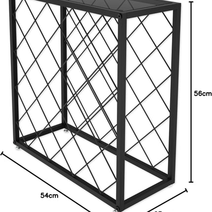 CARLA HOME Freestanding Metal Wine Rack for 25 Bottles-1992735287901556743