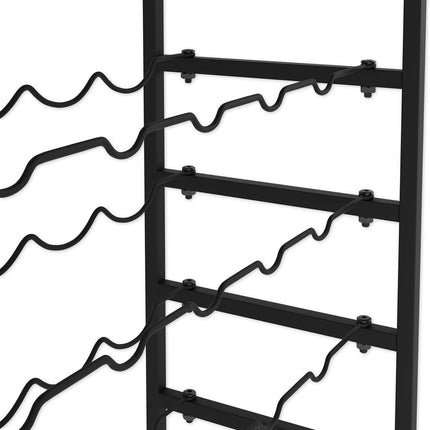 CARLA HOME 6-Tier Freestanding Wine Rack for 30 Bottles with Wood Countertop and Sturdy Metal Frame-1992735287175942150