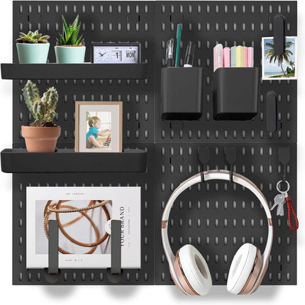 CARLA HOME Pegboard Combination Kit with 4 Pegboards and 18 Accessories Modular Hanging for Wall Organiser-1978962248428818432