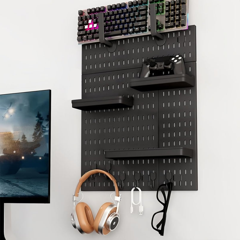 CARLA HOME Pegboard Combination Kit with 4 Pegboards and 18 Accessories Modular Hanging for Wall Organiser-1978962248428818435