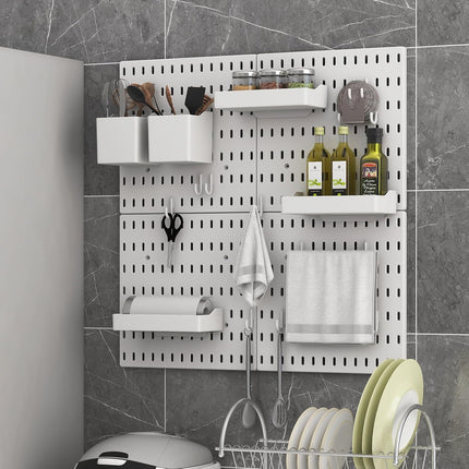 CARLA HOME Pegboard Combination Kit with 4 Pegboards and 18 Accessories Modular Hanging for Wall Organiser-1978962248600784900