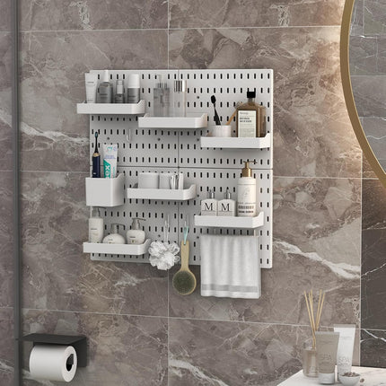CARLA HOME Pegboard Combination Kit with 4 Pegboards and 18 Accessories Modular Hanging for Wall Organiser-1978962248600784901