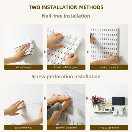 CARLA HOME Pegboard Combination Kit with 4 Pegboards and 18 Accessories Modular Hanging for Wall Organiser-1978962248600784903