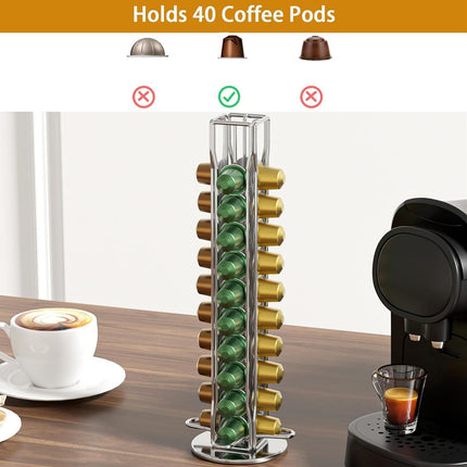 CARLA HOME Coffee Pods Holder Storage Compatible with 40 Nespresso Pods-1992735294604054530