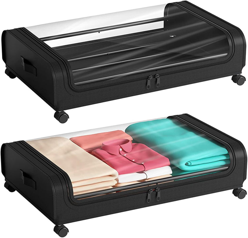 CARLA HOME XXL Under Bed Rolling Storage Containers with 50L Large Capacity and Wheels-1992735284432867328