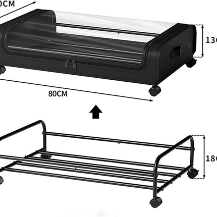 CARLA HOME XXL Under Bed Rolling Storage Containers with 50L Large Capacity and Wheels-1992735284432867336