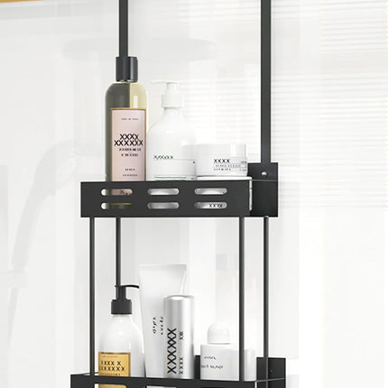 CARLA HOME Over the Door 2-tier Shower Caddy Organizer Shelf with Hooks for Bathroom-1992735298336985088