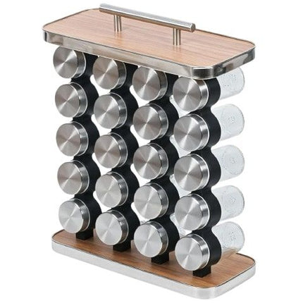CARLA HOME 20-Jar Spice Rack Organizer Storage for Kitchen Countertop or Cabinet-1992735301285580800