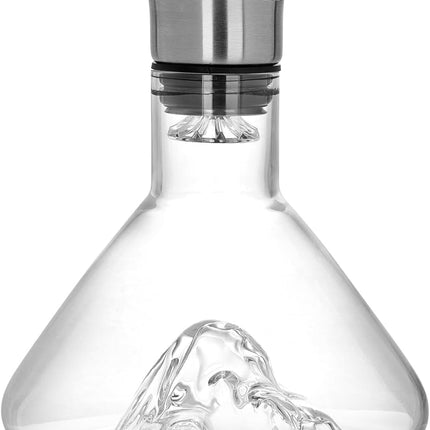 CARLA HOME Iceberg Wine Decanter with Aerator Filter and Lid-1992735295526801417
