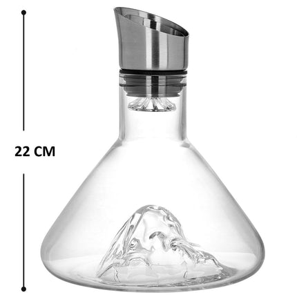 CARLA HOME Iceberg Wine Decanter with Aerator Filter and Lid-1992735295526801415
