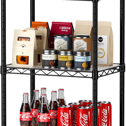 CARLA HOME 3-Tier Adjustable Metal Storage Shelves Wire Rack Organizer for Kitchen, Pantry, Bathroom or Laundry Room (45cm W x 40cm D x 103cm H)-1992735281702375424