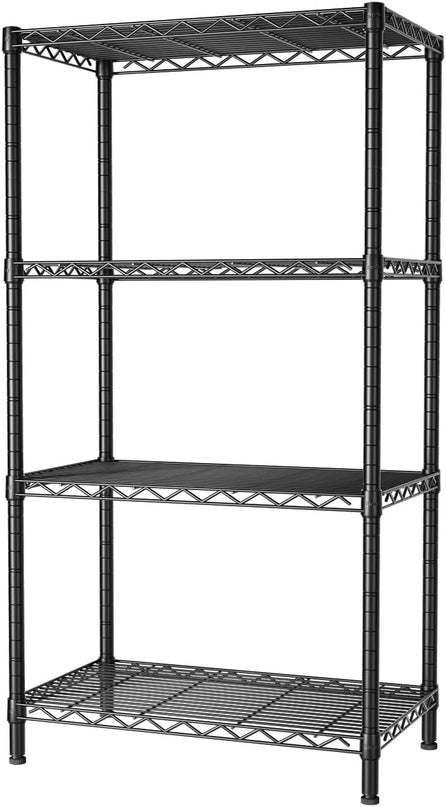 CARLA HOME 4-Tier Adjustable Metal Storage Shelves Wire Rack Organizer for Kitchen, Pantry, Bathroom or Laundry Room (60cm W x 40cm D x 140 cm H)-1992735282633510920