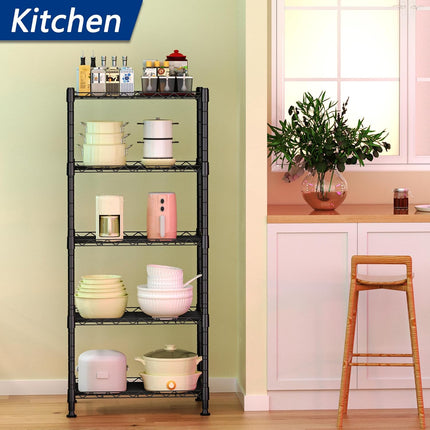 CARLA HOME 4-Tier Adjustable Metal Storage Shelves Wire Rack Organizer for Kitchen, Pantry, Bathroom or Laundry Room (60cm W x 40cm D x 140 cm H)-1992735282633510919
