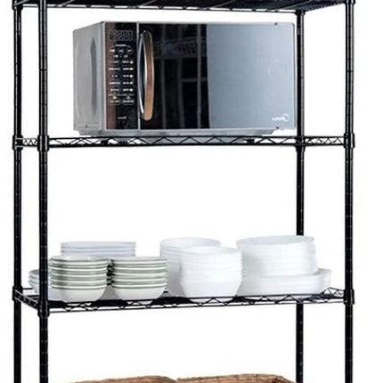 CARLA HOME 5-Tier Adjustable Metal Storage Shelves Wire Rack Organizer for Kitchen, Pantry, Bathroom or Laundry Room (60cm W x 40cm D x 145cm H)-1992735282079862784