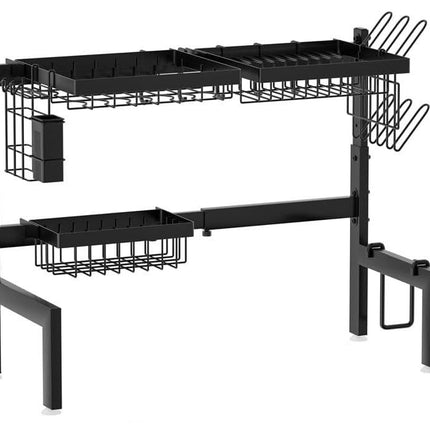 CARLA HOME Adjustable Over the Sink Dish Drying Rack with Utensil Holder, Hooks & Cutting Board Rack for Kitchen Counter Storage-1992735294436282376