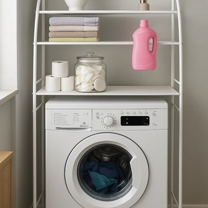 CARLA HOME 3-Tier Over Washing Machine Storage Rack for Laundry Room Space Saving, Towels, Detergent & Bathroom Essentials-1992735298685112321