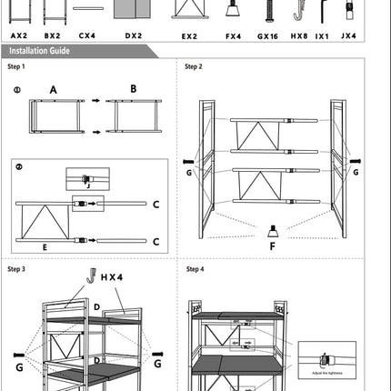 CARLA HOME 3-Tier Microwave Oven Rack with Adjustable Metal Kitchen Shelf Stand for Countertop Storage and 6 Hooks for Utensils-1992735286408384520