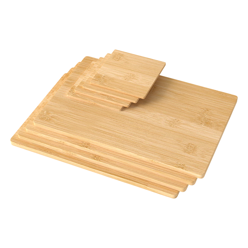 Toque 8 Pcs Natural Bamboo Placemat Coaster Storage Dish-2029387307206971400